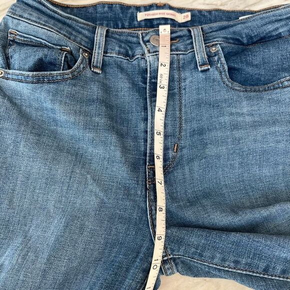 Levi’s 721 high rise skinny jeans size 28 - Picture 7 of 8